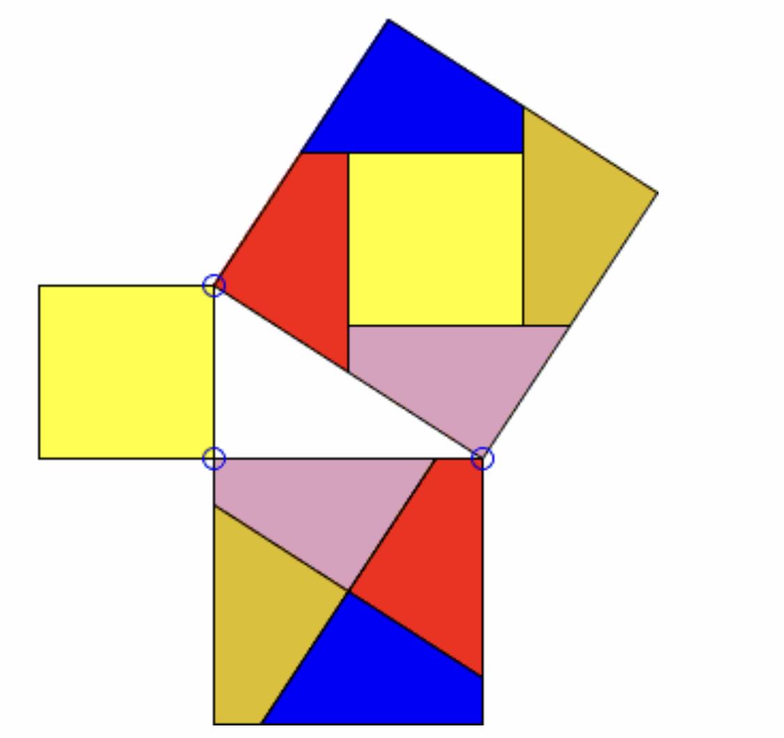 Quelques informations sur le théorème de Pythagore, les triangles  rectangles, les cercles