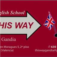 THIS WAY  English School Gandia