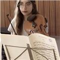Clases de lenguaje musical, armonía, análisis e instrumento (viola)