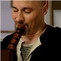Clases de shakuhachi  flauta de bambú japonesa , canto armónico, flauta fujara y didgerido