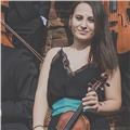 Licenciada en violín con máster de investigación e interpretación de violín solo. clases de violín, piano iniciación y l.musical (presencial y online)